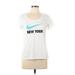 Nike Active T-Shirt: White Activewear - Women's Size Large