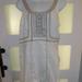 Free People Dresses | Free People Ivory Tan Seam Embroidered Crochet Trim Cotton Dress Size 10 Nwot | Color: Cream/Tan | Size: 10