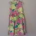 Lilly Pulitzer Dresses | Lilly Pulitzer Pink And Yellow Floral Print Dress Size 6x | Color: Pink/Yellow | Size: 6xg