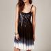 Free People Dresses | Free People Sequin Ombr Chiffon Party Dress | Color: Black/White | Size: 8