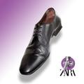 Zara Shoes | Men's Size 10 / 43 Black Leather Derby Dress Shoes Cap Toe | Color: Black | Size: 10