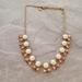 J. Crew Jewelry | J.Crew White Pink Blue Rhinestones Crystals Cluster Statement Necklace | Color: Blue/Pink | Size: Os