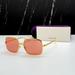 Gucci Accessories | New Gg1063s 001 Gucci Pink Unisex Square Sunglasses Gucci Unisex Eyewear | Color: Gold/Pink | Size: Os