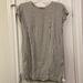 Madewell Dresses | Madewell - Stripe-Play Button-Back Tee Dress | Color: Gray/White | Size: M