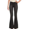 Free People Jeans | Free People Pull On Kick Flare Elastic Stretch Black Denim Bell Bottom Jeans 28 | Color: Black | Size: 28