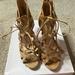 Jessica Simpson Shoes | Jessica Simpson Nude Lace Up Heels Size 8 | Color: Tan | Size: 8