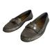 Coach Shoes | Coach Fredrica Metallic Silver Pewter Leather Driver Loafer Slip On Size 9 | Color: Silver | Size: 9