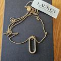 Ralph Lauren Jewelry | Lauren Ralph Lauren Gold-Tone Removable Crystal Pendant Necklace | Color: Gold | Size: Os