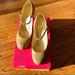 Kate Spade Shoes | Kate Spade Kea Camel Patent Leather Chain Strap Pump | Color: Tan | Size: 10