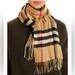 Burberry Accessories | Burberry Large Unisex Cashmere Scarf, Like New | Color: Black/Tan | Size: Os