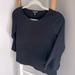 J. Crew Tops | J. Crew Mercantile Black 3/4 Sleeve W Ruffle Detail | Color: Black | Size: Xs