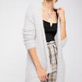 Free People Jackets & Coats | Free People Faux Fur Cardi | Color: Blue/Silver | Size: L