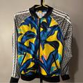 Adidas Jackets & Coats | Adidas Print Block Track Jacket - Size Small | Color: Blue/Gold | Size: S