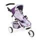 Bayer Chic 2000 - Puppenbuggy Lola, Jogging-Buggy, Puppenjogger, Puppenwagen, Flowers, lila, 612-73