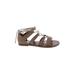 Steve Madden Sandals: Brown Print Shoes - Women's Size 6 1/2 - Open Toe