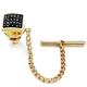 Men's Jewelry Gift Tie Fixing Pin Buckle Metal Tie Stud Pin Tie Clip Chain Gold Decorative Accessories