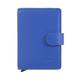 DuDu Men’s Credit Card Holder with Snap Closure, Leather Miniwallet RFID Blocking Automatic Pop Up Card Wallet for Cards & Banknotes Cornflower Blue