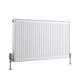 Milano Compact - Modern White Type 11 Central Heating Horizontal Single Panel Convector Radiator - 600mm x 1100mm