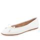 Aerosoles Women's Pia Ballet Flat, White Patent Pu, 8.5 UK