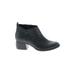 TOMS Ankle Boots: Black Print Shoes - Women's Size 7 - Round Toe