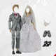 Vêtements et accessoires pour poupées fille et garçon ensemble de jeu de mariage heureux tenue de