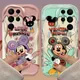 Disney Couple Minnie Stitch Case Juste en silicone souple pour Samsung Galaxy S24 Ultra S23 S22
