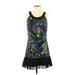 Betsey Johnson Casual Dress - DropWaist: Black Print Dresses - Women's Size 2