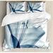 East Urban Home Nature Duvet Cover Set, Modern Flowers Plants, Calking, Teal White Microfiber in Blue | Wayfair AE389EC9B46748E2B66447B55665EEA6