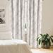 East Urban Home Leafy Design Curtains Delicate Leaves Print-424460 Microfiber in Brown/White | 63 H x 28 W in | Wayfair