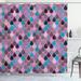 East Urban Home Geometric Shower Curtain Raindrops Doodle Style Polyester | 75 H x 69 W in | Wayfair B91BF9036C4B4302934860F46A2B6912