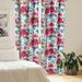 East Urban Home Spring Curtains Blue Red Flowers Watercolor Pair Pastel Pink Sage Green Microfiber | 84 H x 28 W in | Wayfair