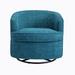 Sofa Chair - Barrel Chair - Latitude Run® Swivel Barrel Chair, Comfy Round Accent Sofa Chair for Living Room, Swivel Barrel Chair Wood/Fabric | Wayfair