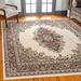 White Rectangle 5' x 8' Area Rug - World Menagerie Balthrop Oriental Ivory/Black/Browm Area Rug Polypropylene | Wayfair