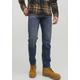 Comfort-fit-Jeans JACK & JONES "MIKE ORIGINAL" Gr. 30, Länge 32, blau (blue denim) Herren Jeans Comfort Fit