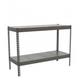 SimonRack SimonTaller Metallregal, 400 kg, 900 x 1500 x 600 mm, 2 Regale, Lagerregal, Industriegal, Grau/verzinkt