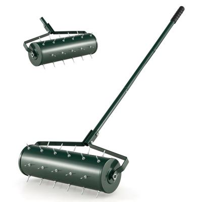 Costway 18/21 Inch Manual Lawn Aerator with Detach...