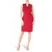 U-neck Sleeveless Sheath Dress