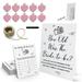 Bridal Shower Game Kit EC36 How Old Were The Bride-To-Beï¼ŒPhoto Game Guess the Age (Minimalistic)ï¼ŒBride Game Decoration Set (1 Sign +30 Guess Cards)
