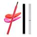 Lip Applicator Brush - SE33 3 Pack Exquisite Professional Dustproof Retractable Lip Brush - Makeup Lipstick Lip Gloss Applicators (Black Silver and Jewelry Red)