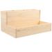 Desk Makeup Organizer Wooden Cosmetic Organizer Nail Brush Storage Box for Room