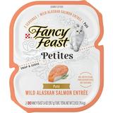 Purina Fancy Feast Petites Cat Food Pate Wild Alaskan Salmon 2.8 oz Tube