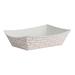 BWK30LAG050 0.5 Lbs. Capacity Paper Food Baskets - Red/White (1000/Carton)