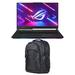 ASUS ROG Strix SCAR 17 Gaming/Entertainment Laptop (AMD Ryzen 9 7945HX 16-Core 17.3in 240 Hz Quad HD (2560x1440) GeForce RTX 4080 Win 10 Pro) with 1680D Backpack