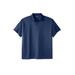 Men's Big & Tall No sweat Polo by KingSize in Navy Mesh (Size 3XL)