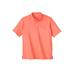 Men's Big & Tall Shrink-Less™ Lightweight Polo T-Shirt by KingSize in Coral Pink (Size XL)