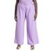 Plus Size Women's Pleat Detail Pant With Belt by ELOQUII in Violet (Size 26)