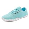 Sneaker LASCANA, Damen, Gr. 43, blau (türkis), Obermaterial: 100% Textilmaterial. Decksohle: 100% Textilmaterial. Laufsohle: 100% Synthetik, unifarben, casual, Schuhe, mit ultraflache Sohle, superleicht, Schnürhalbschuhe, Unisex VEGAN