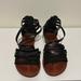 American Eagle Outfitters Shoes | American Eagle Strappy Gladiator Sandal, Size 10 | Color: Black/Brown | Size: 10