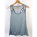 Athleta Tops | Athleta Velocity Lace Racerback Tank Top Sleeveless Shirt Scoop Neck Gray Size M | Color: Gray | Size: M