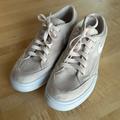 Nike Shoes | Nike Canvas Court Shoes | Color: Cream/Tan | Size: 8.5